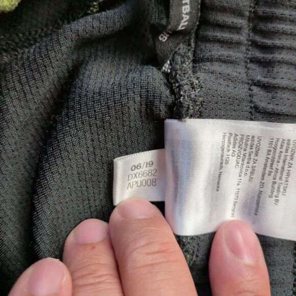 Adidas Basketball Club Pants Mens Large Green Knit Sweatpants Snap Ankle - Picture 9 of 16